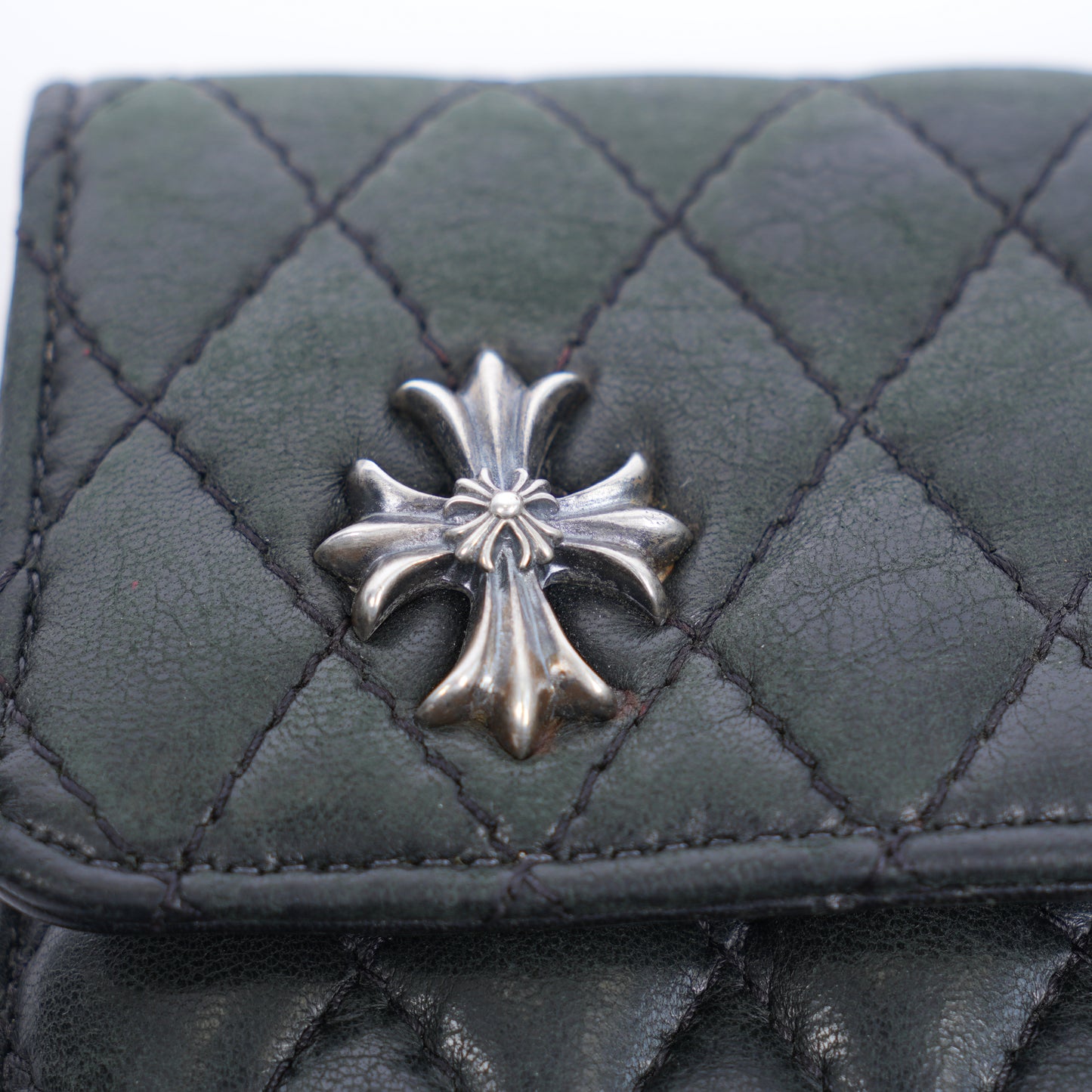 CHROME HEARTS VINTAGE QUILTED SNAP WALLET