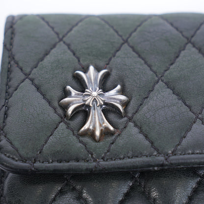 CHROME HEARTS VINTAGE QUILTED SNAP WALLET