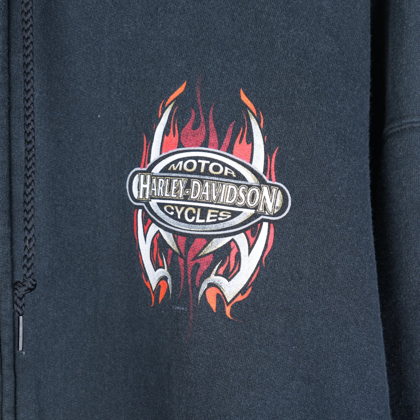 VINTAGE HARLEY-DAVIDSON FLAME ZIP UP HOODIE