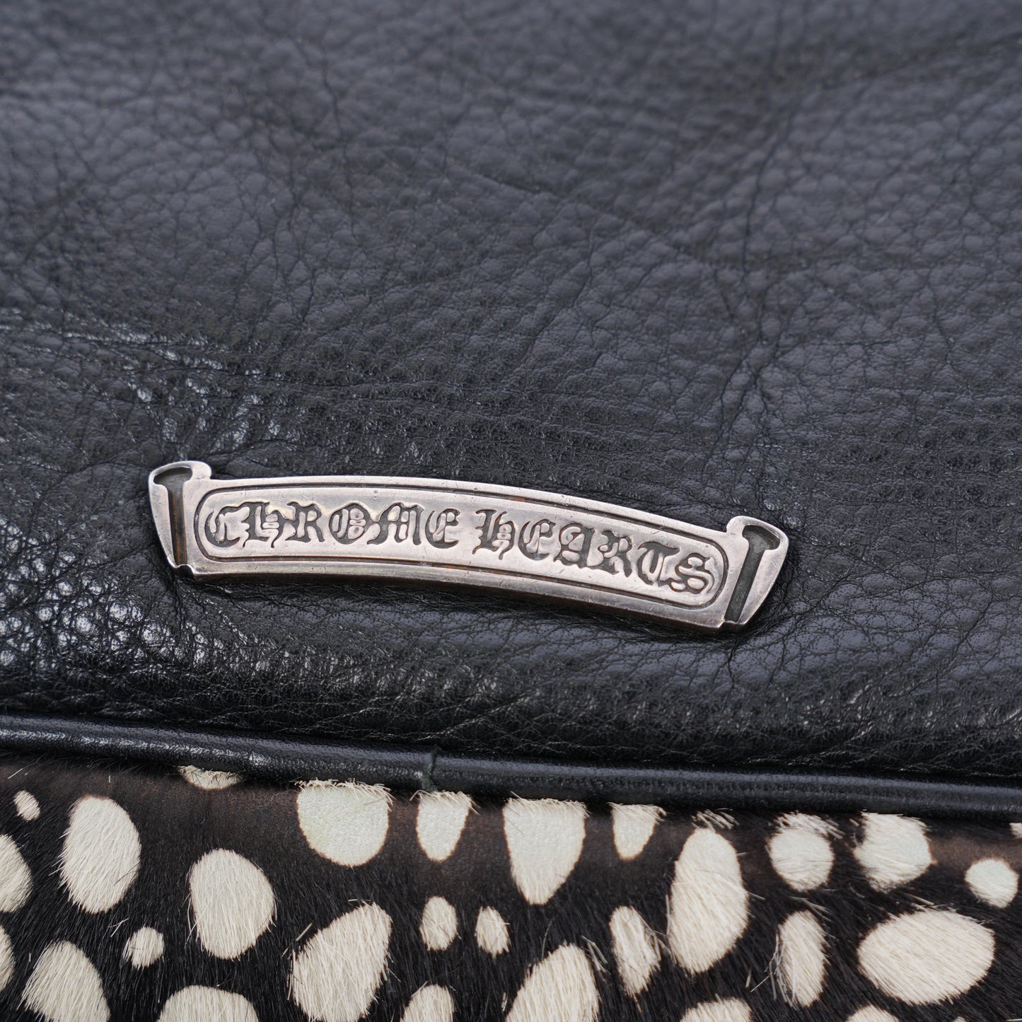 CHROME HEARTS PONY HAIR CROSSBALL STRAP CROSS BAG