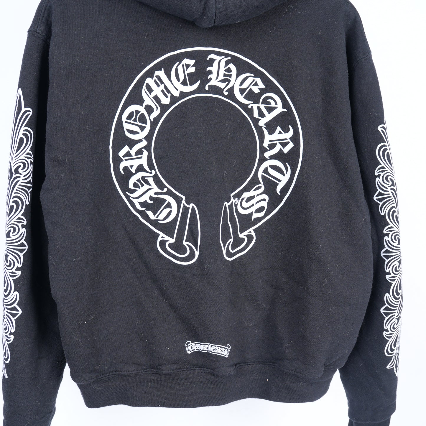 FLORAL HORSESHOE ZIP UP THERMAL HOODIE