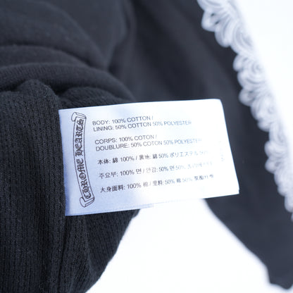 FLORAL HORSESHOE ZIP UP THERMAL HOODIE