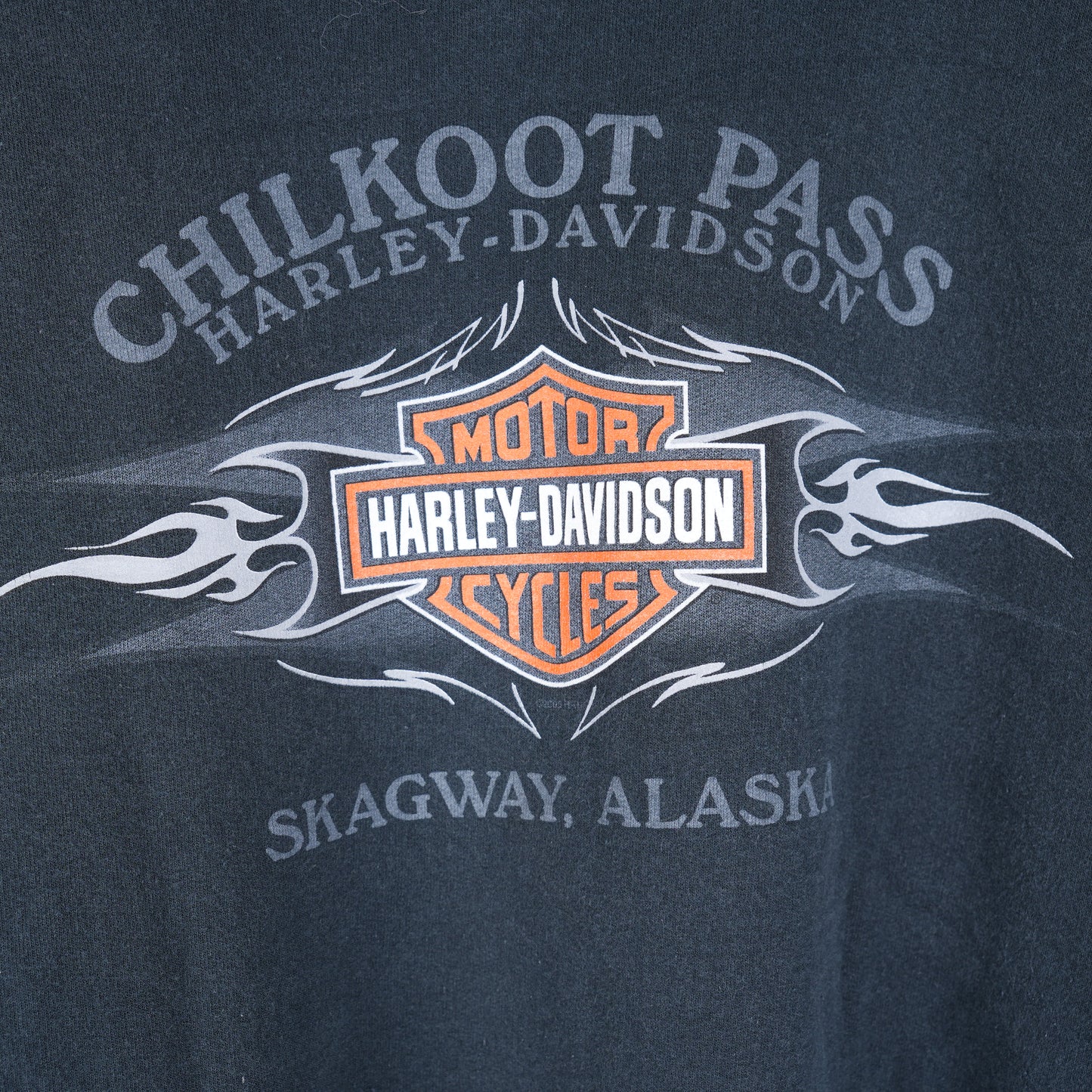 VINTAGE HARLEY-DAVIDSON FLAME ZIP UP HOODIE