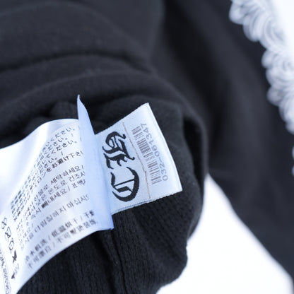 FLORAL HORSESHOE ZIP UP THERMAL HOODIE