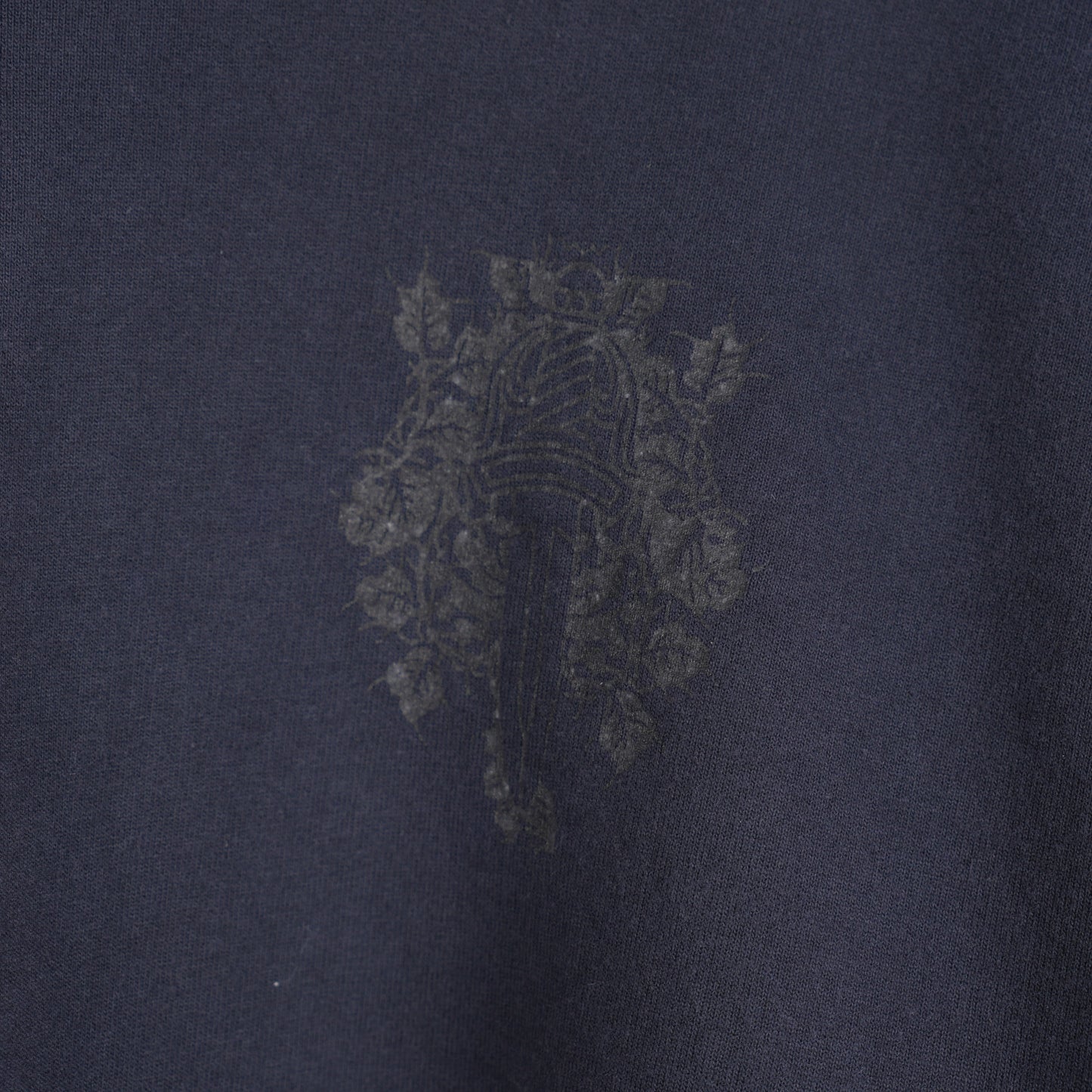CHROME HEARTS VINTAGE SMOKED FLORAL DAGGER LONG SLEEVE