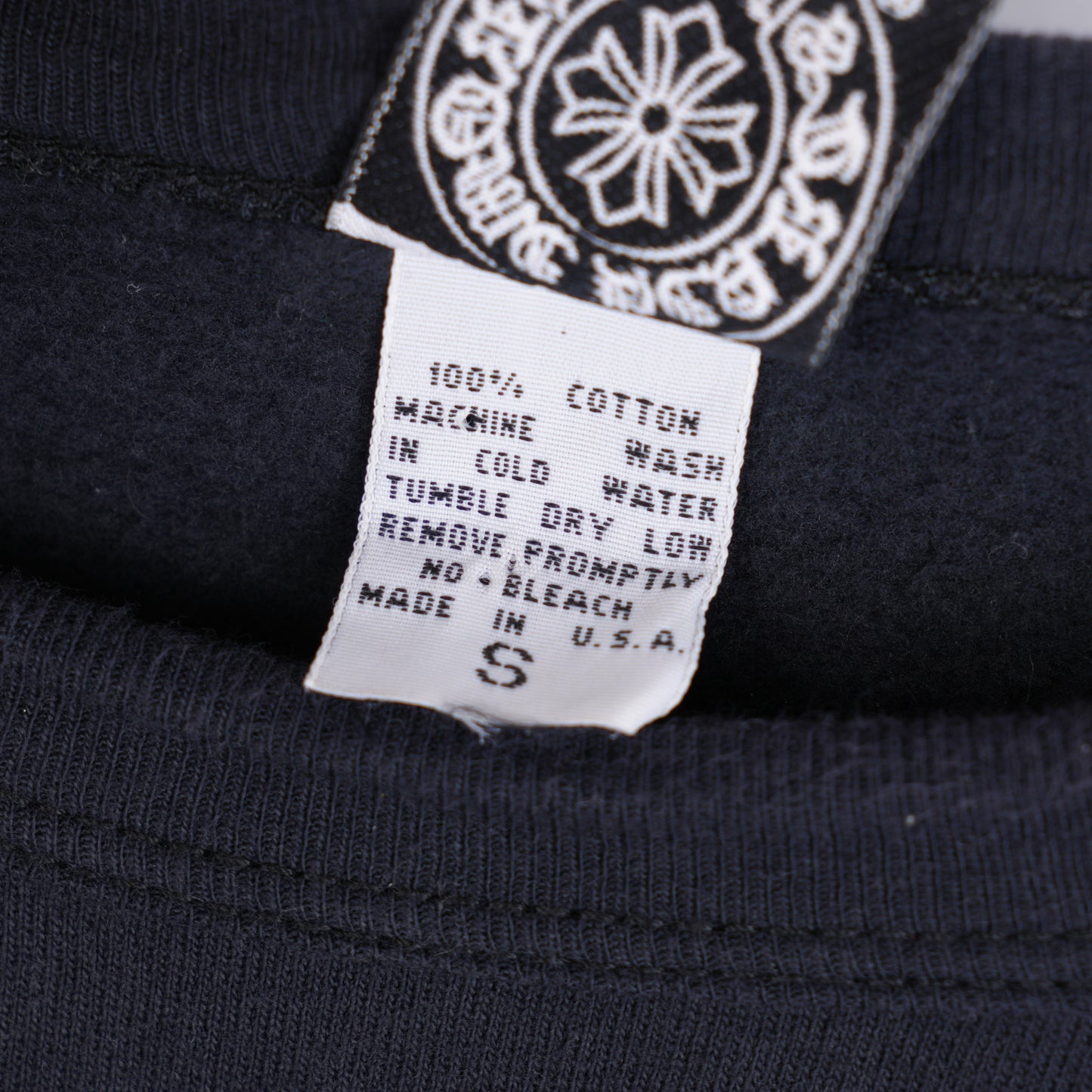 CHROME HEARTS VINTAGE SMOKED FLORAL DAGGER LONG SLEEVE