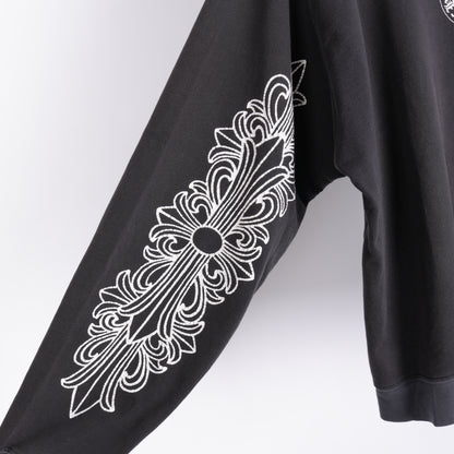 CHROME HEARTS VINTAGE TWO TONE FLORAL DAGGER LONG SLEEVE