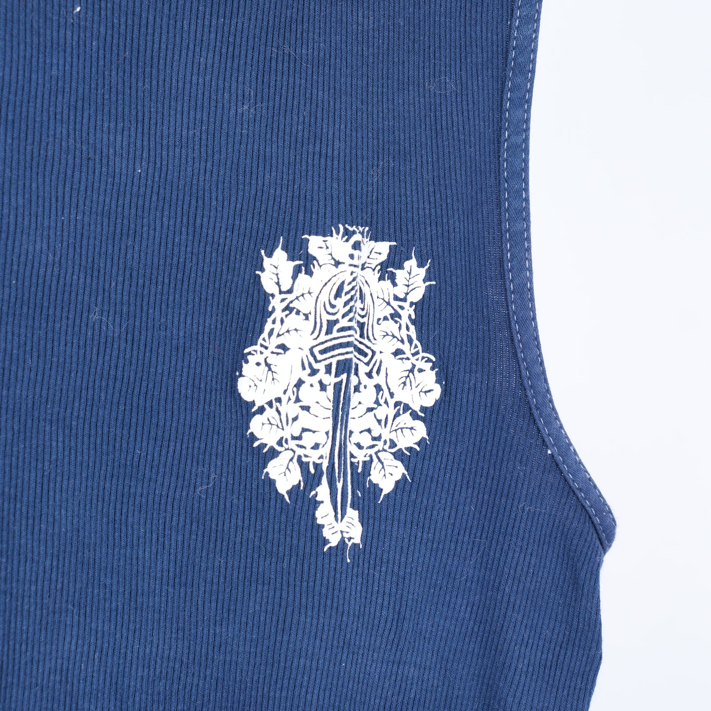 CHROME HEARTS NAVY LA VINTAGE TANK TOP