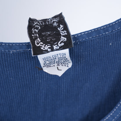 CHROME HEARTS NAVY LA VINTAGE TANK TOP