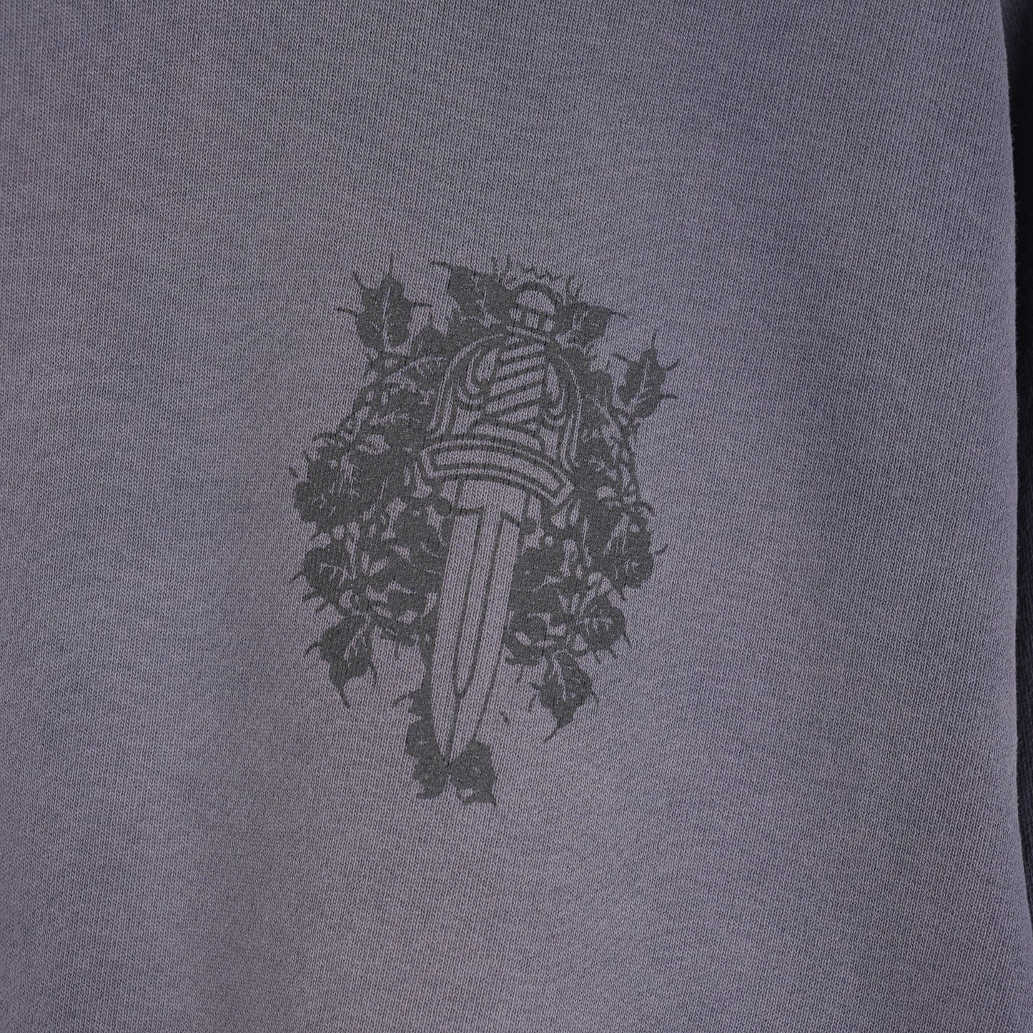CHROME HEARTS VINTAGE FADED FLORAL DAGGER LONG SLEEVE