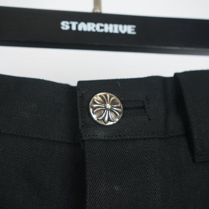 CHROME HEARTS STREETSWEEPERS BAGGY DENIM PANTS WITH ADJUSTABLE LEG