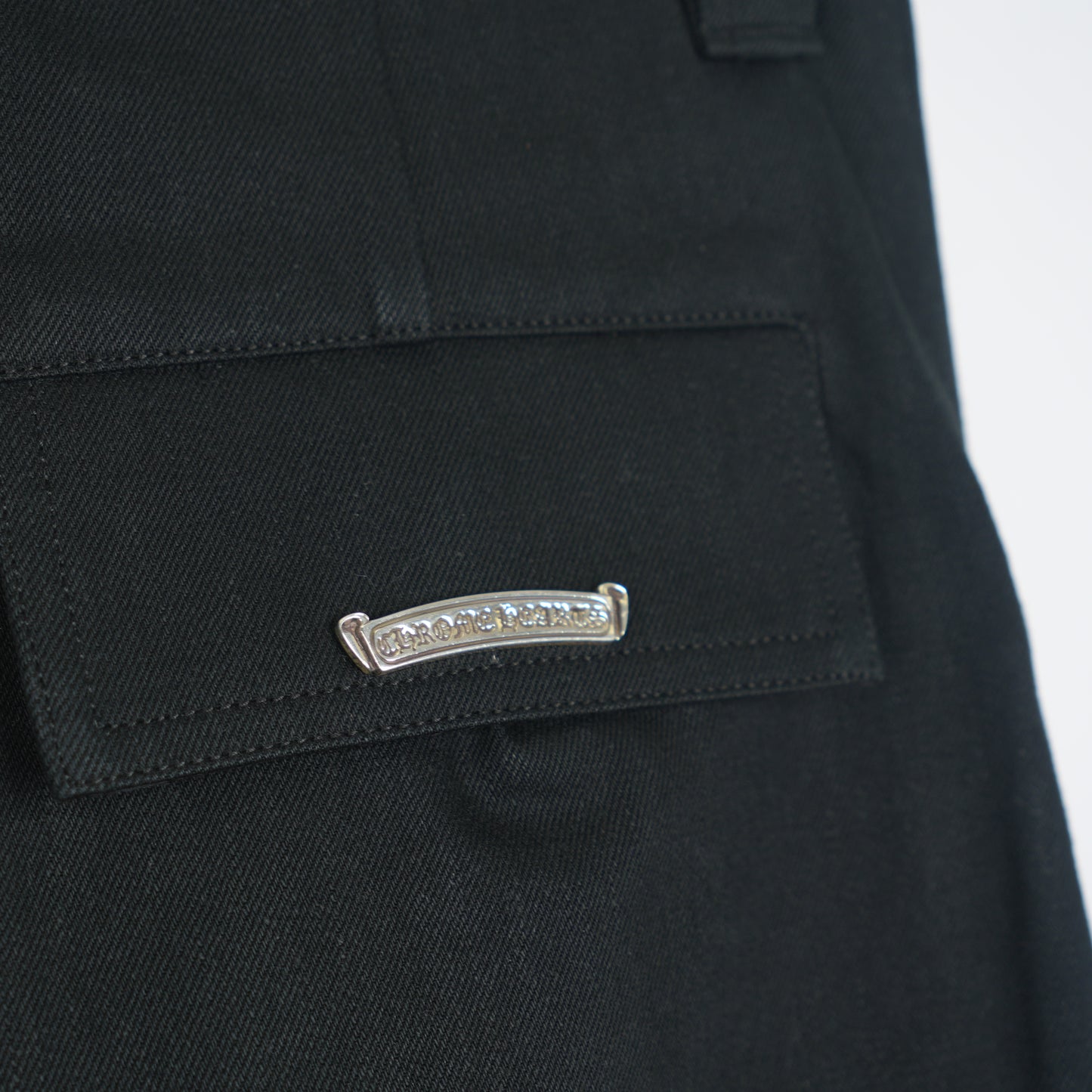 CHROME HEARTS STREETSWEEPERS BAGGY DENIM PANTS WITH ADJUSTABLE LEG