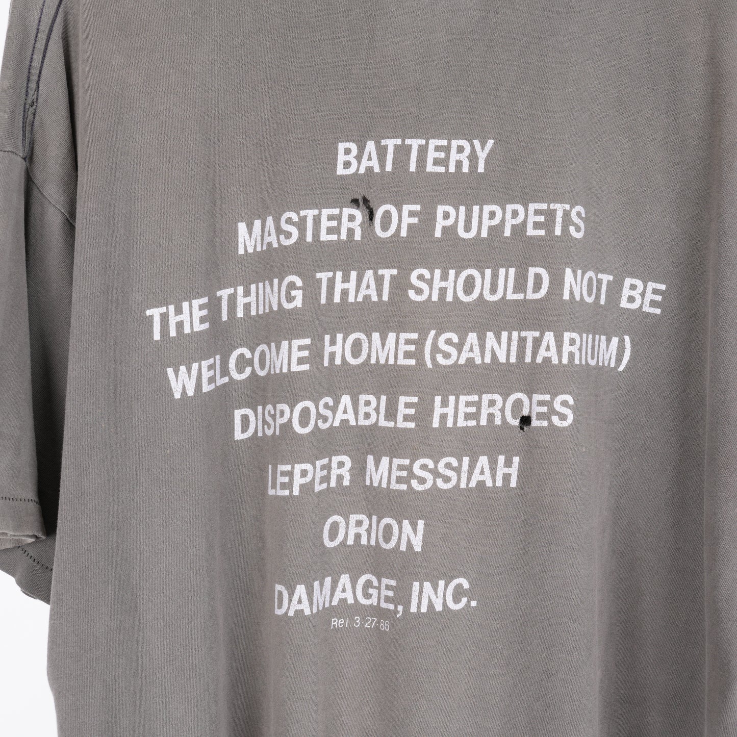 VINTAGE METALLICA MASTER OF PUPPETS TEE