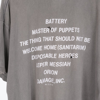 VINTAGE METALLICA MASTER OF PUPPETS TEE