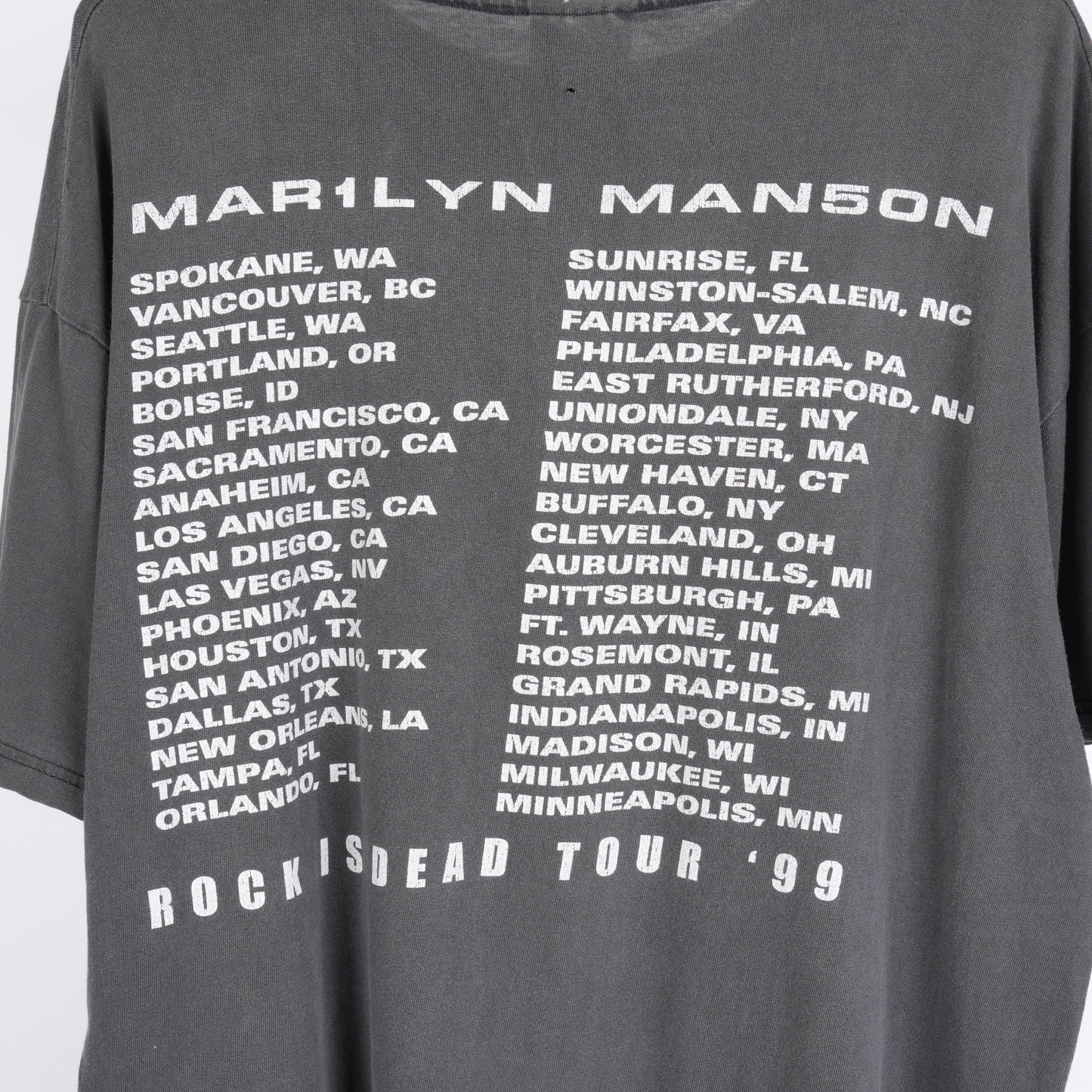 VINTAGE MARILYN MANSON ROCK IS DEAD TOUR '99 TEE