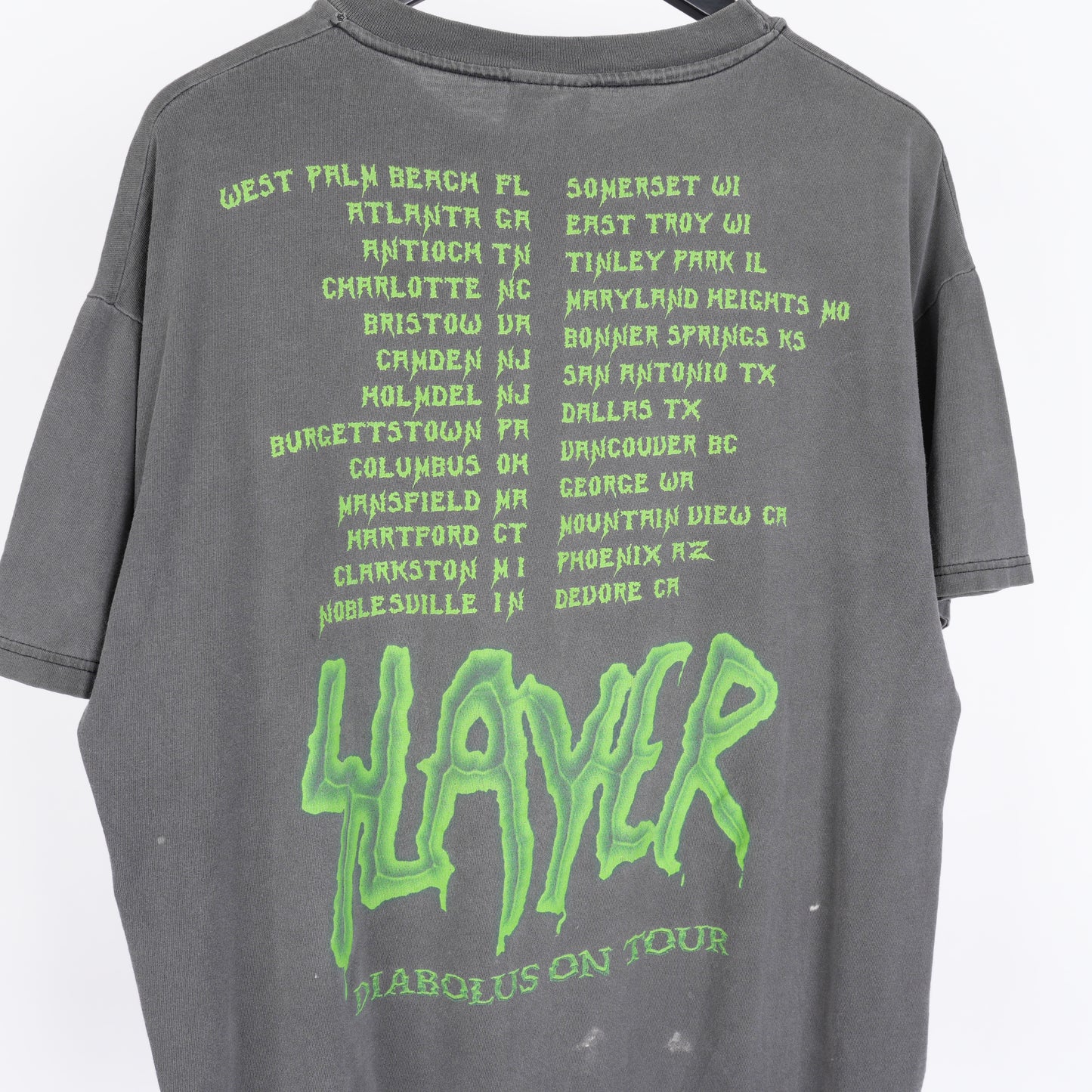 VINTAGE FADED SLAYER DIABOLUS ON TOUR TEE