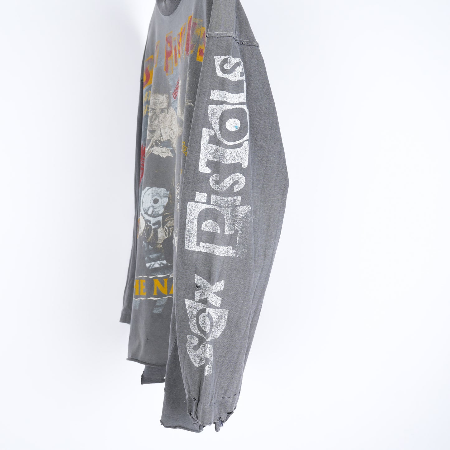 VINTAGE SEX PISTOLS THE NASTIES FADED LONG SLEEVE T-SHIRT