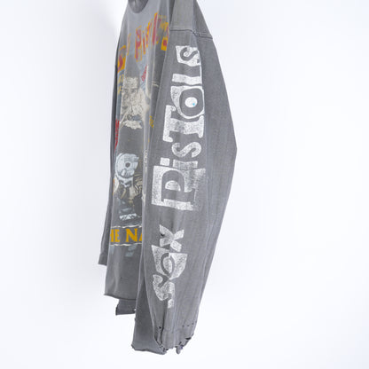 VINTAGE SEX PISTOLS THE NASTIES FADED LONG SLEEVE T-SHIRT