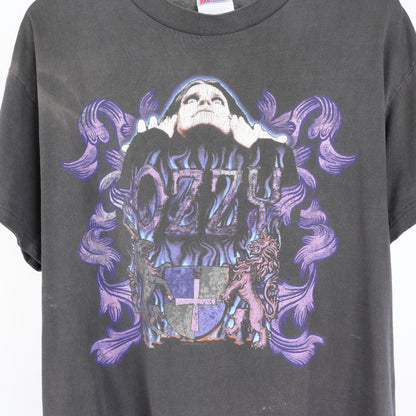 VINTAGE OZZY OSBOURNE FADED PURPLE FLAME TEE