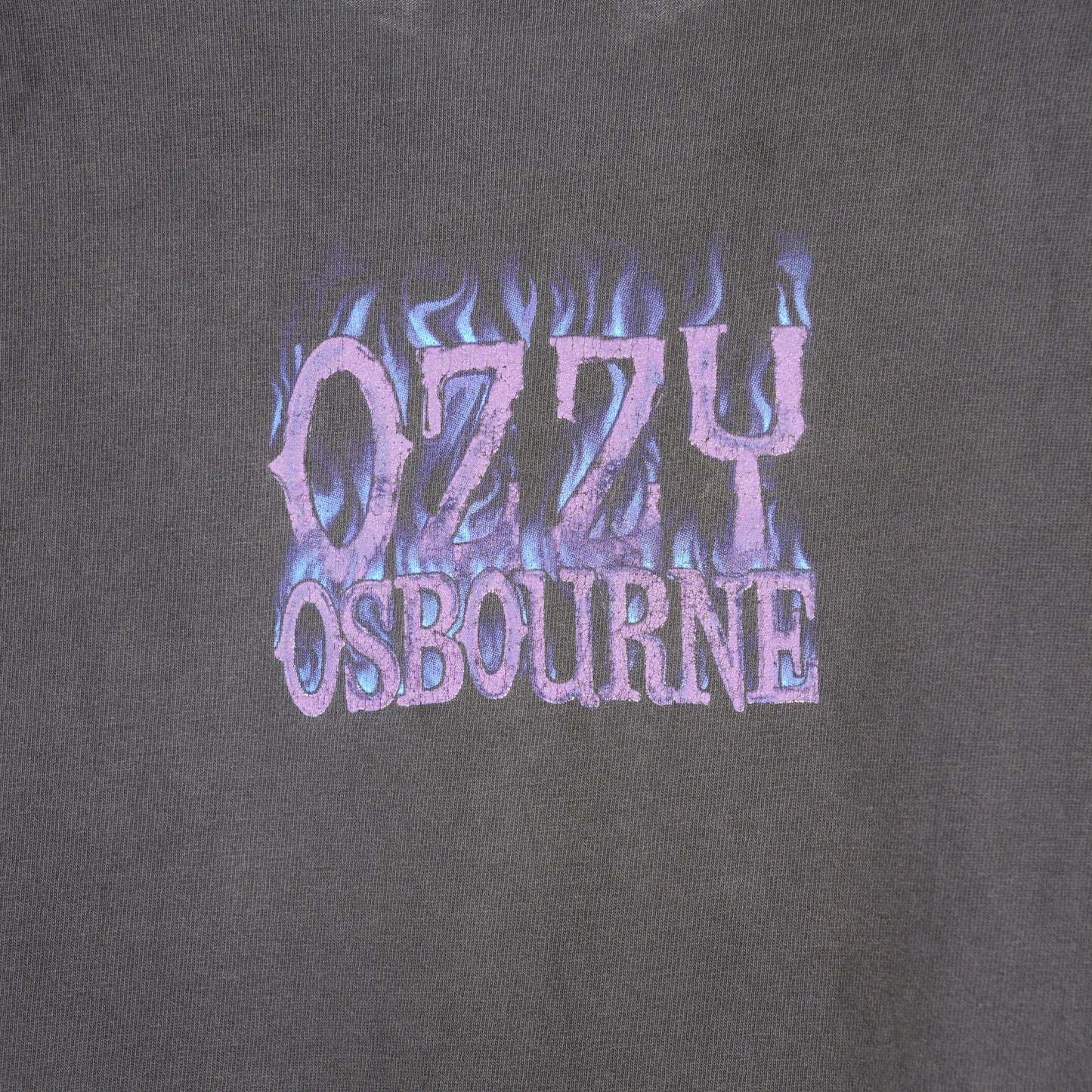 VINTAGE OZZY OSBOURNE FADED PURPLE FLAME TEE