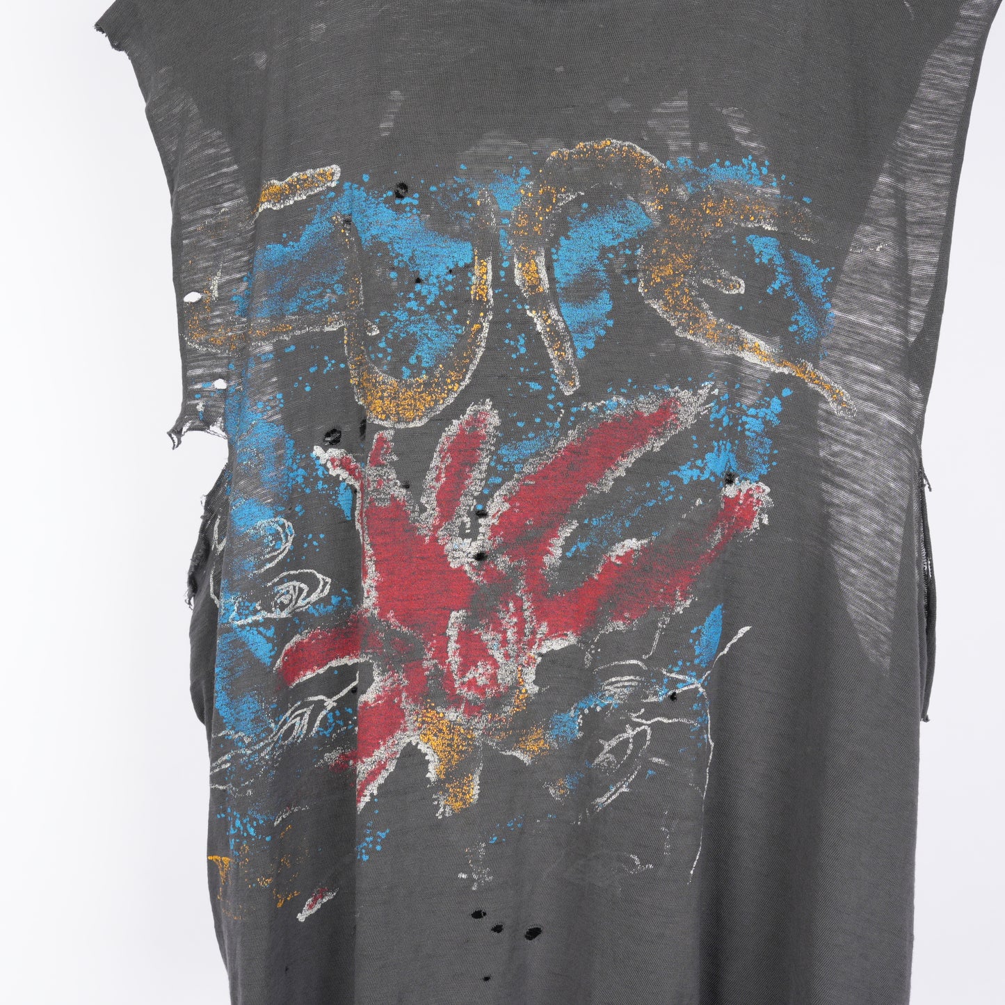 VINTAGE SMOKED THE CURE CUT OFF TEE