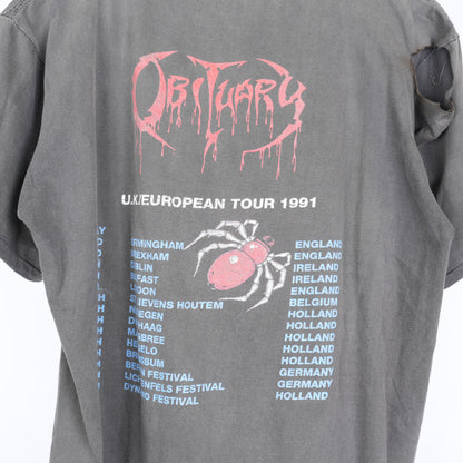 VINTAGE OBITUARY 1991 TOUR TEE