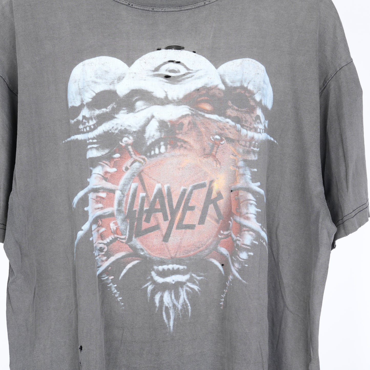 VINTAGE SLAYER DEATH LOVES FINAL EMBRACE FADED TEE