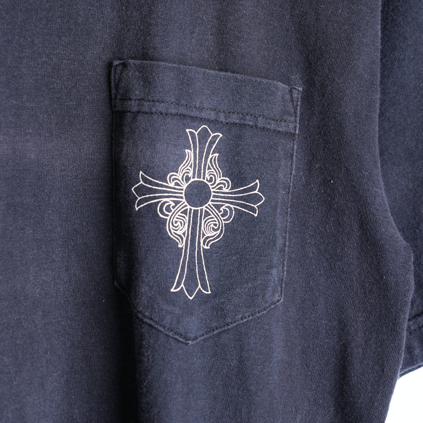 CHROME HEARTS VINTAGE FADED NYC POCKET T-SHIRT