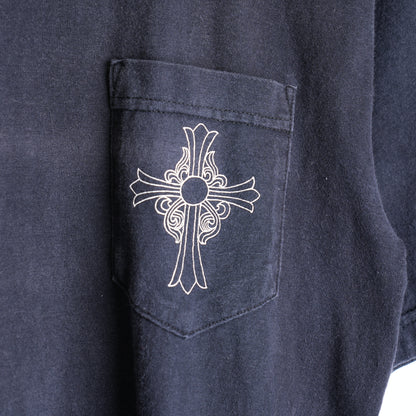 CHROME HEARTS VINTAGE FADED NYC POCKET T-SHIRT