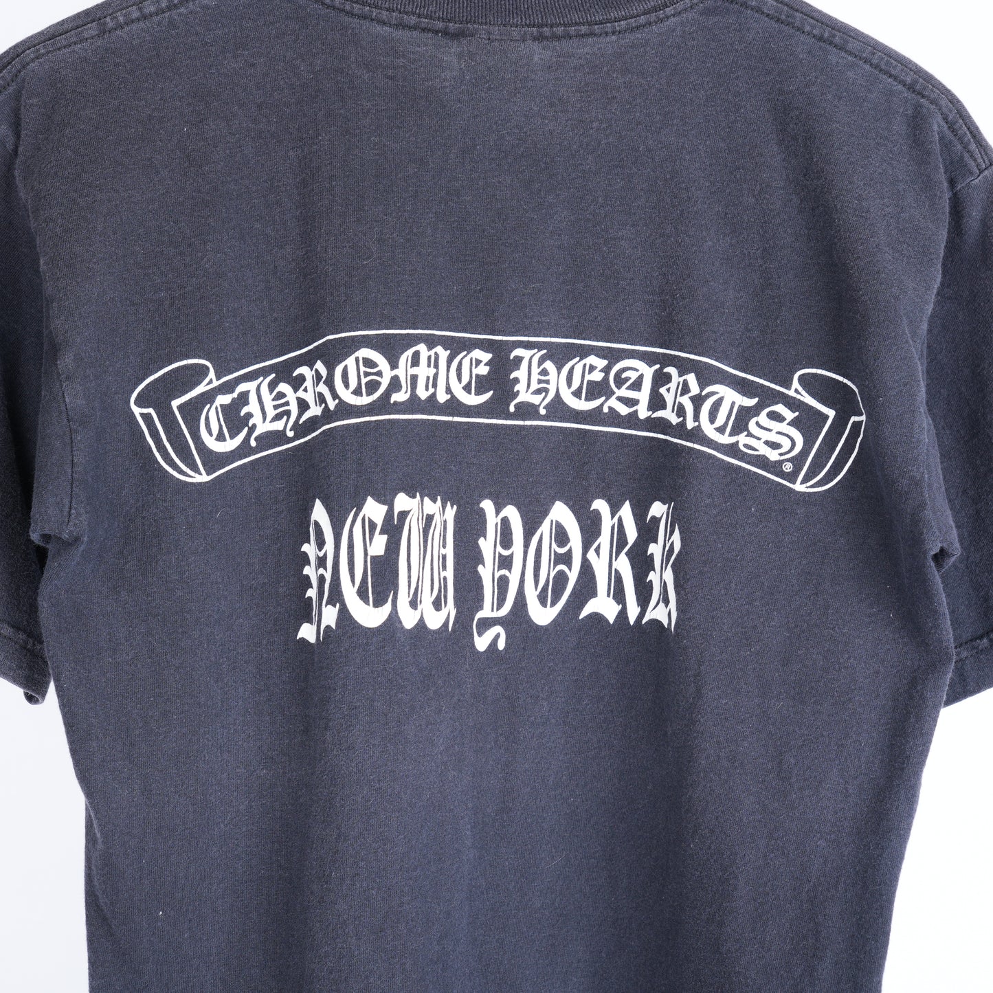 CHROME HEARTS VINTAGE FADED NYC POCKET T-SHIRT