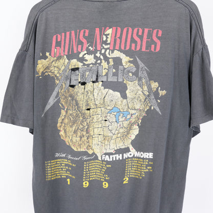 VINTAGE FADED METALLICA GUNS N ROSES TEE