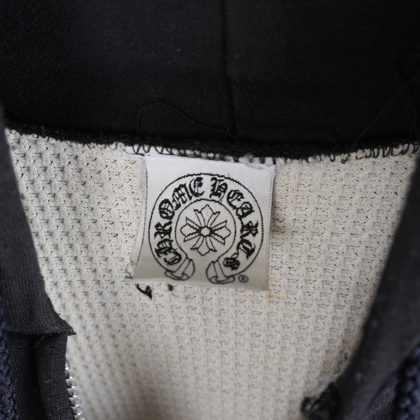 CHROME HEARTS LOGO VINTAGE THERMAL LINED HOODIE