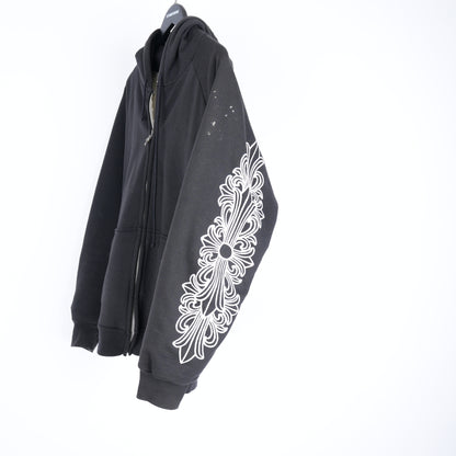 CHROME HEARTS LOGO VINTAGE THERMAL LINED HOODIE