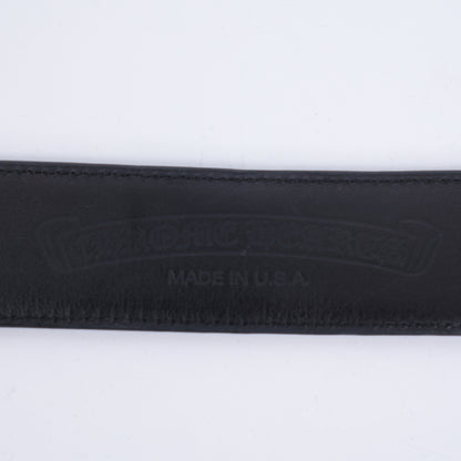 CHROME HEARTS OVAL BUCKLE WITH BLACK STRAP