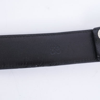 CHROME HEARTS OVAL BUCKLE WITH BLACK STRAP