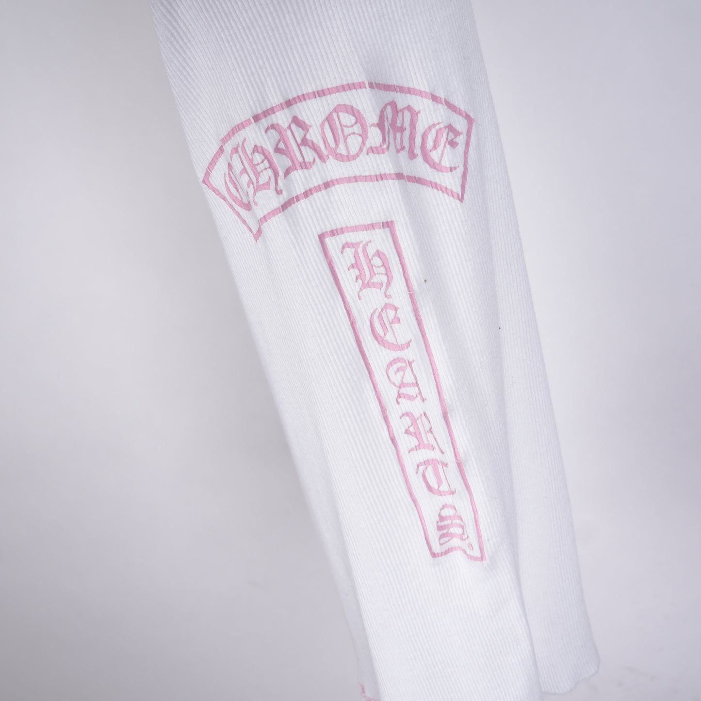 CHROME HEARTS PINK SCROLL T BAR TANK TOP