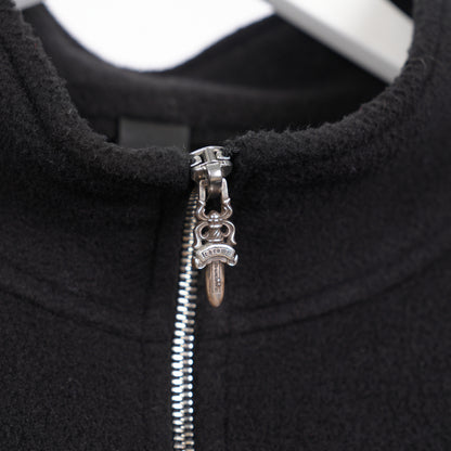 CHROME HEARTS HORSESHOE EMBROIDERED QUARTER ZIP FLEECE JACKET