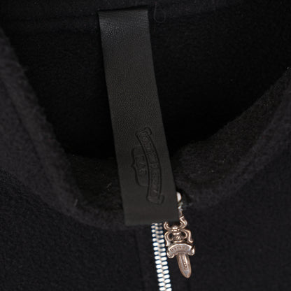 CHROME HEARTS HORSESHOE EMBROIDERED QUARTER ZIP FLEECE JACKET
