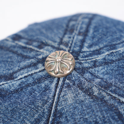 CHROME HEARTS DAGGER EMBROIDERED DENIM HAT