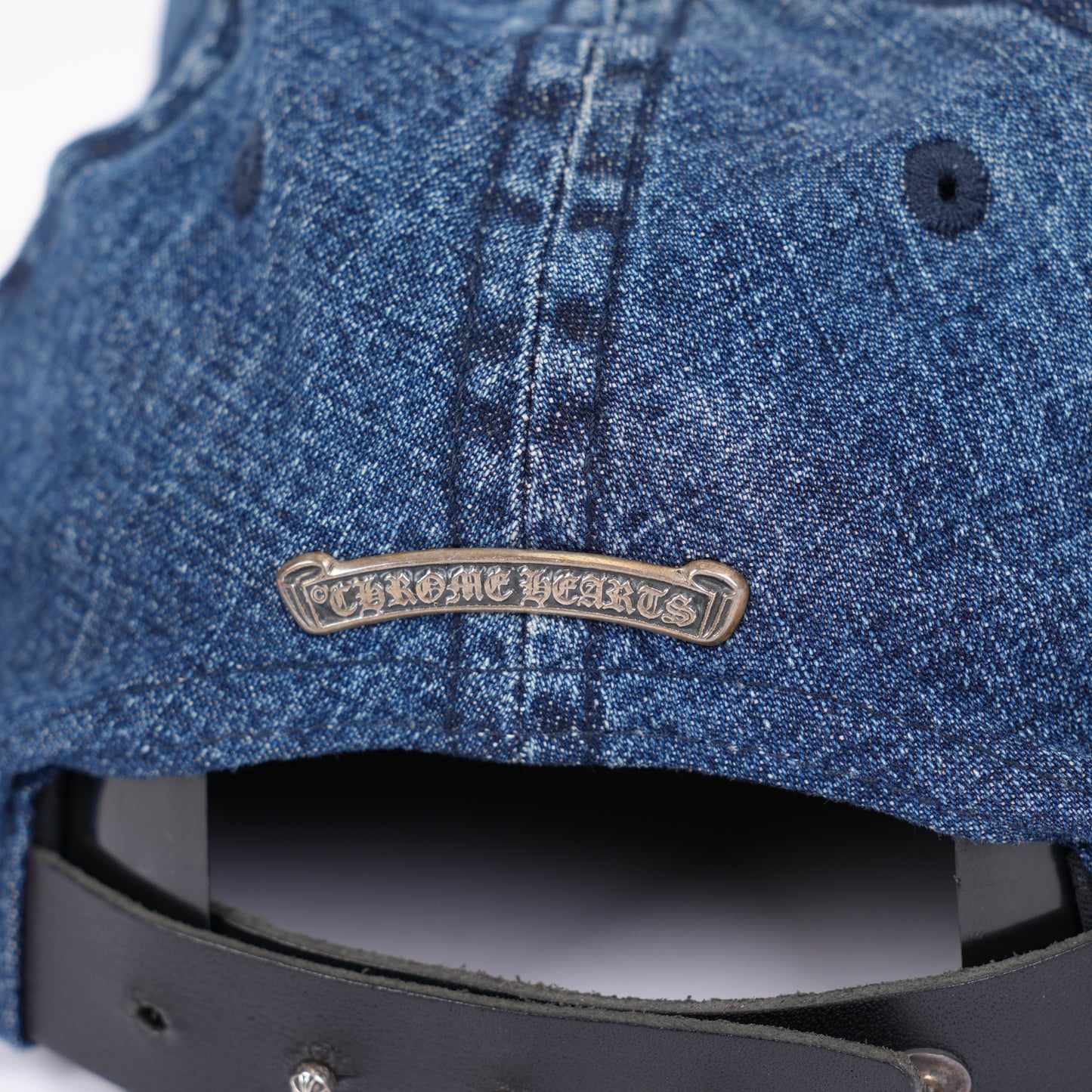 CHROME HEARTS DAGGER EMBROIDERED DENIM HAT