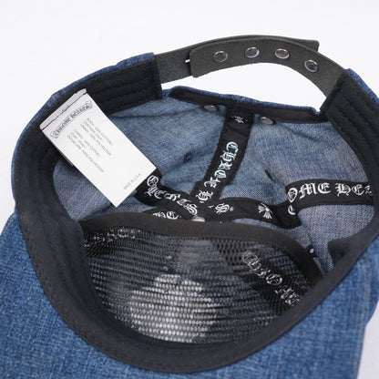 CHROME HEARTS DAGGER EMBROIDERED DENIM HAT