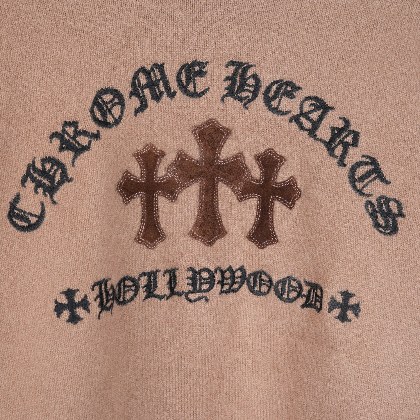 CHROME HEARTS TRIPLE CROSS CASHMERE SWEATER