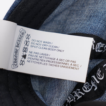 CHROME HEARTS DAGGER EMBROIDERED DENIM HAT