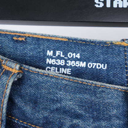 BLUE SANDWASHED CELINE JEANS