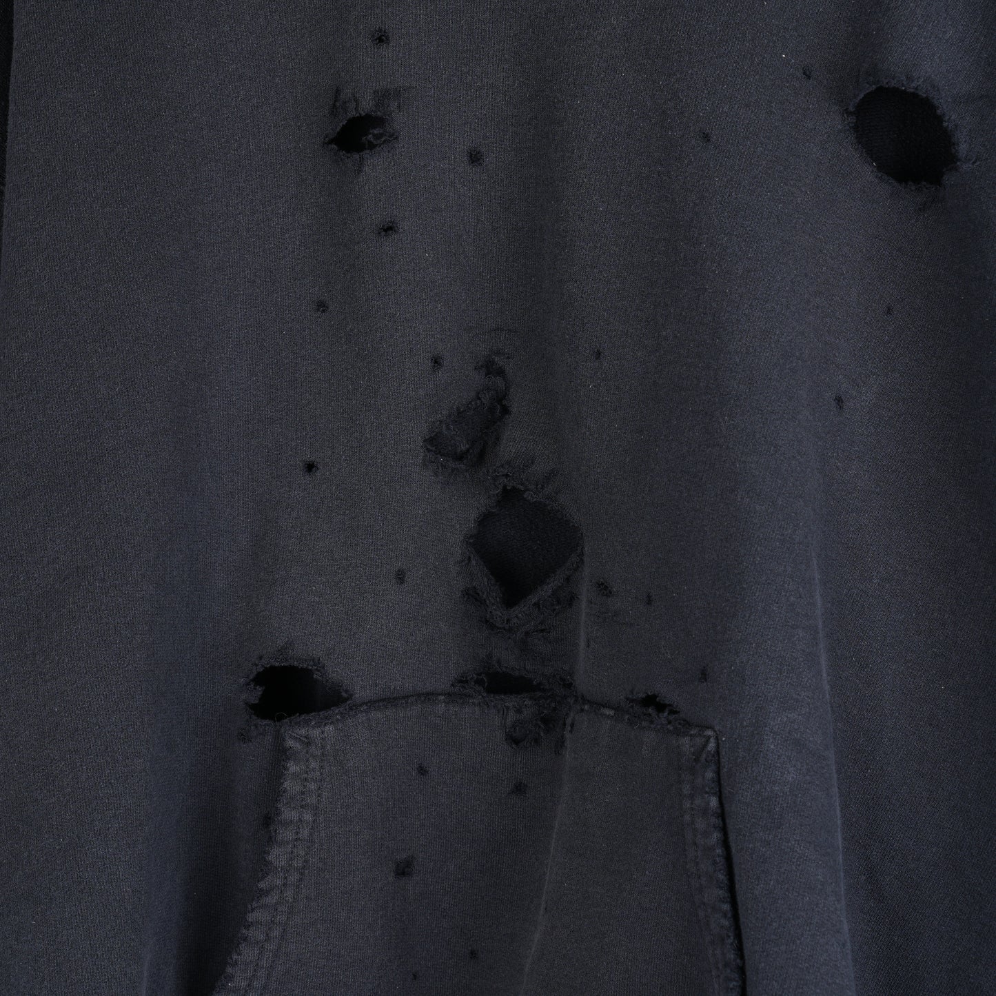 VINTAGE BOXY FADED DISTRESSED HOODIE