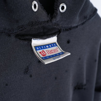 VINTAGE BOXY FADED DISTRESSED HOODIE