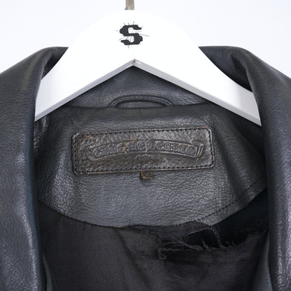 CHROME HEART FILIGREE LEATHER JACKET