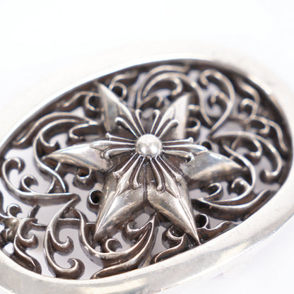 CHROME HEARTS STAR OVAL BUCKLE