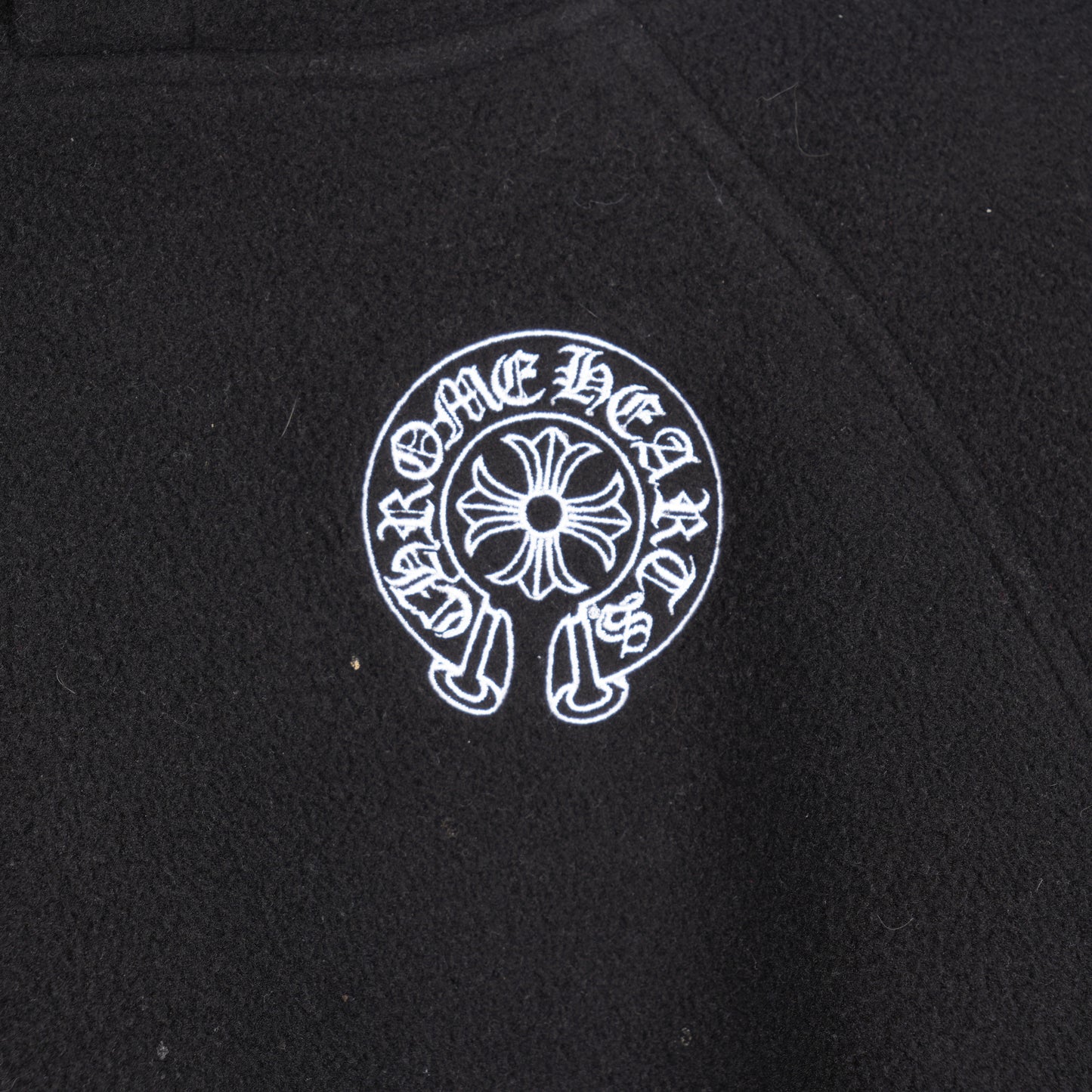 CHROME HEARTS HORSESHOE EMBROIDERED FLEECE JACKET