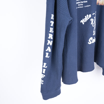 PALY HOLLYWOOD BOXY JESUS LOVES YOU THERMAL LONG SLEEVE